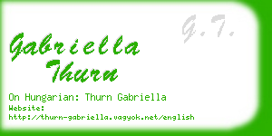 gabriella thurn business card